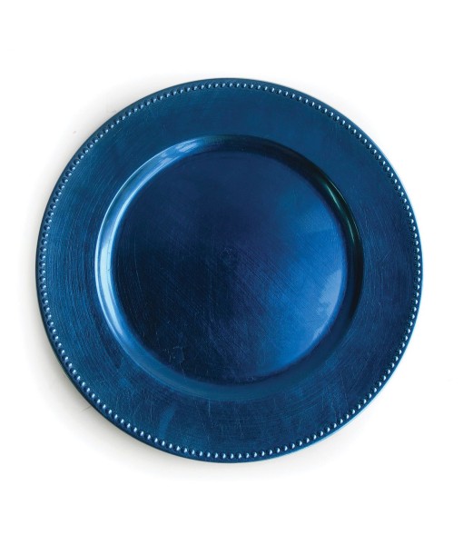 Bead Embellished Charger Plate Dinner Set for 12