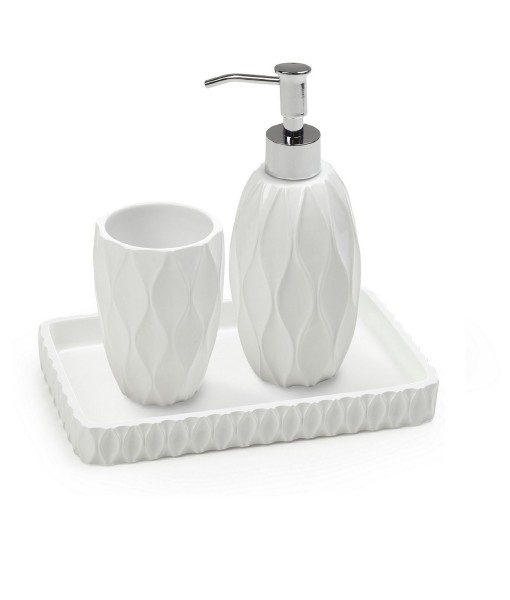 Wave 3-Pc. Bath Accessory Set