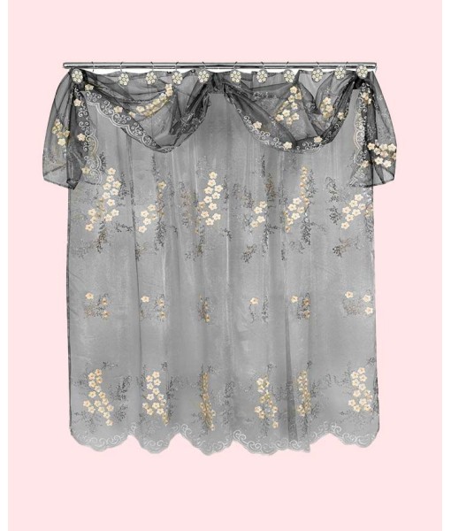Bloomfield Sheer Shower Curtain with Valance